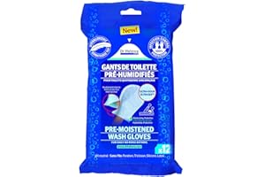 GUOML Dr Helewa – dhicbath12 – Guantes de baño, pré-humidifiés plastificadas Infection Control 12 piezas