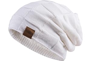 REDESS Beanie Hat for Men Winter Warm Hats Knit Slouchy Thick Skull Cap