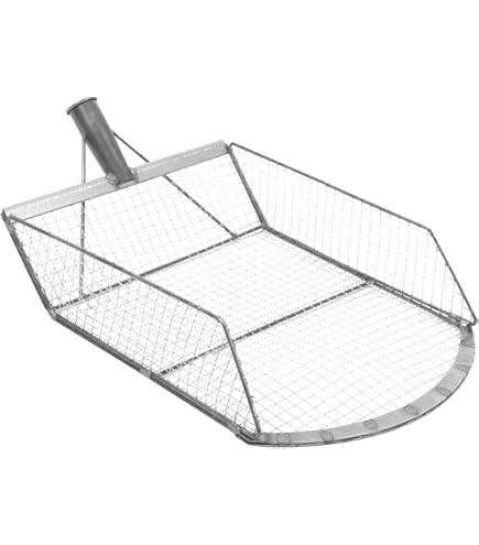 Siebschaufel Aus Edelstahl - Sandsieb Für Gartenarbeit Mit 2-10mm Maschen