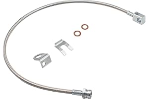 IFJF 89703 Stainless Brake Line 4-6'' suspension Lift 25'' Compatible with 1984-2001 Jeep Cherokee XJ, 1987-2006 Jeep Wrangler TJ LJ YJ