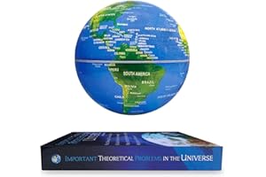 Flagest Globe Terrestre Lumineux, Magnétique Lévitation Flottant Globes avec LED Dégradée, Globe Terrestre Interactif pour Bureau à Domicile Deco, Cadeaux Créatifs pour Les Fêtes(avec Interrupteur)