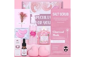 BAICAI Rose&Lily Bath Set Pamper Gifts for Women Birthday Gifts for Her, Unique Skin Care Self Care Package for Her Pamper Hampers for Women, Get Well Soon Gifts for Women Best Friend, Sister, Bestie, Mum