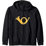 Post Postbote Posthorn Kostüm Briefträger Postzusteller Kapuzenjacke