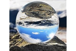 YingErTool K9 Crystal Ball, Decor Photography Ball, Clear Crystal Ball Lens Ball for Photography - Glass Ball Fortune Telling & Meditation, No Stand (60mm)