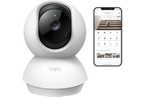 TP-Link Tapo C210 WLAN IP Kamera Überwachungskamera (Linsenschwenkung und Neigung, 3MP-Auflösung, 2-Wege-Audio, Nachtsicht zu