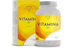 BALANCE NUTRITION VITAMINA D3-360 COMPRESSE (Scorta 1 Anno) | Vitamina D3 2000 UI | Integratori Vitamina D | Benessere di Ossa, Denti, Muscoli e Sistema immunitario | Senza Glutine, OGM e Lattosio | Made in Italy