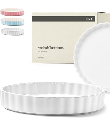 Yamteck Keramik-Kuchenform 25,4cm - Tiefe Backform Für Pie & Quiche