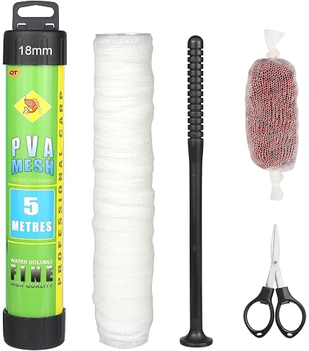 Filet PVA Fox Edges Slow Melt – 7 Mètres – Pour Pêche à La Carpe Et Poisson Blanc – Tube De Rangement Inclus – Se Dissout Lentement