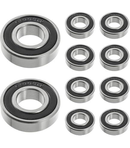 LANTRO JS - Cuscinetto a sfere profondo 6204-2RS a 10 pezzi, cuscinetti