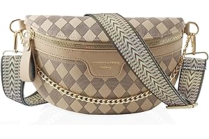 DUGEHO Crossbody Bag,Bauchtasche Damen, Umhängetasche Damen mit Reißverschluss und Schultergurt,Damen Handy Umhängetasche