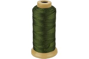 MCFANBE Nylon Schnur für die Gartenarbeit Markieren von DIY-Projekten Basteln von Mauerwerk (Armeegrün, 1.5mm-328 feet)