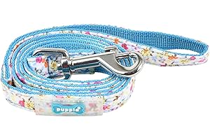 Puppia Wildflower Lead, Sky Blue, M