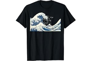 BABYLON VIBES Grande onda di Kanagawa Katsushika Hokusai Surf Ocean Maglietta