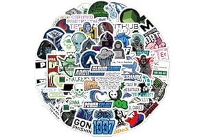 CANVERLENS Hacker zestaw 50 naklejek winylowych na butelki z wodą, laptopy, samochody, deskorolki, dekoracje jaskini dla mężczyzn