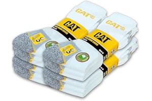 Caterpillar 12 par skarpet roboczych CAT REAL WORK Skarpety damskie, męskie, skarpety robocze, skarpety biznesowe, rozmiar do wyboru 35-50