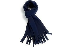 Caprilite Warm Soft Fleece Winter Scarf for Todders and Lower Year Primary School Children, Fringed Design, Various Colours