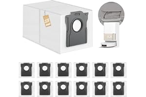 12 Stück Staubbeutel für Dreame X40/X50 Ultra Complete/X40 Master/X50 Ultra/L50 Pro Ultra/ L10s Pro Ultra Heat Grosse Kapazität Staubsaugerbeutel Kompatibel mit Dreame L40/X30/X40 Ultra(3.2L)xx