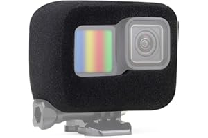SOONSUN Windslayer Cover Wind Muff for GoPro Hero 12/11 / 10/9 Black, Wind Noise Reduction Foam Housing Case for GoPro Hero 9 10 11 12 Black Camera