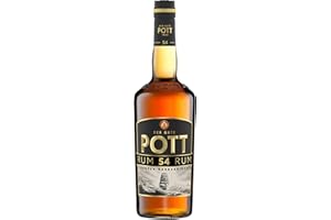 ‎POTT POTT Rum 54% vol. (1 x 0,7 l) - besonders starker Übersee-Rum, ideal für den intensiven Genuss in Heißgetränken wie Feuerzangenbowle, Grog oder Glühwein, als Punsch oder als Cocktail, zum Backen
