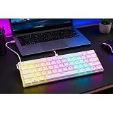 teknosepetim 175cm USB Kablolu Hot-Swap mekanik oyun klavyesi &ndash; 61 tuşlu &ccedil;ok renkli RGB LED arka plan aydınlatması, PC oynatı