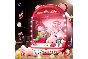 Skirfy Machine à Pinces pour Enfants, Jouets Licorne pour Filles 6+, Jeux d'Arcade Mini Distributeur avec Jouets Anti-Stress Squishy, Machine à Bonbons et à Pinces, Cadeau de Thanksgiving,for Kid