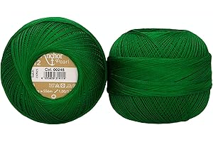 Anchor 4805012-00245 - Hilo de crochet, 100% algodón, 245, grosor 12, 50 g, 75 gramos