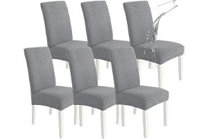 Ystyle Stolöverdrag 6 Stycken, Stretch Stolskydd Matstolsöverdrag, Elastiskt överdrag För Modern Matstol, Avtagbart Tvättbart