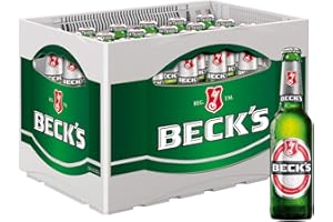 ‎BECK'S Beck's Pils Flaschenbier, Mehrweg im Kasten, Pils Bier (24 x 330ml)