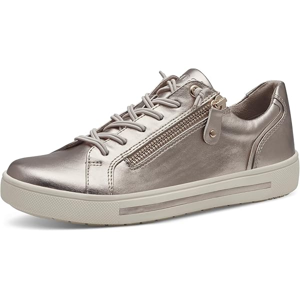 Jana 8-23661-42 damessneakers, wit/bloemen, 39 EU breed, Witte bloem, 39 EU Breed