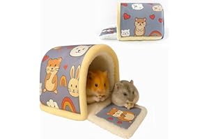 Colenumone Nid de cobaye - Nid Confortable et Lavable pour Les Petits Animaux, idéal pour Les cobayes, Les Lapins Nains, Les Hamsters et Autres Petits Animaux (S)