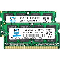Kit Mémoire Crucial 8 Go DDR3 1066 MHz (2x4 Go) Pour PC Portable - Neuf