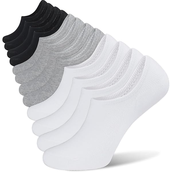 8 Paia Calzini Invisibili Donna - Cotone Antiscivolo Per Sport E Casual | Taglia 4-9 UK - Foto 10