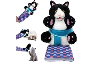 Dandin Cat Wrestling Puppet, Giocattoli Interattivi a Forma Di Pupazzo, Pupazzi a Forma Di Gatto, Guanto Da Wrestling Per Gatti, Pupazzo Per Gatti, Giocattolo Interattivo