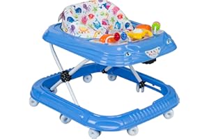 TOYS STORE Baby Gehwagen Gehfrei Lauflernwagen Babywalker Lauflernhilfe Alpina (Blau)