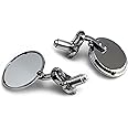Motorbike Rearview Side Mirrors Bar End Round Chrome Universal Fit for Motorcycles and Scooters with 22mm 7/8 inch Handlebars