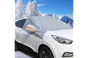 Taylor & Brown Car Windscreen Cover, Snow UV Ice Protection Windshield Cover with Side Wing Mirror Covers, Sun Shade Protector Frost Guard Fit for Cars in All Weather (145 x 103cm)