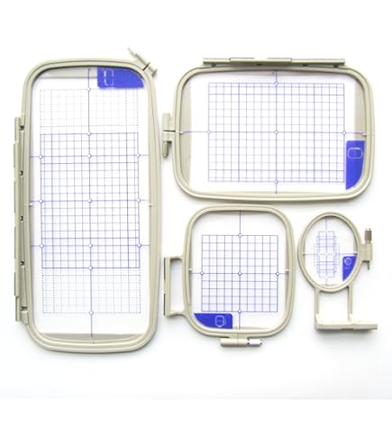 Stickrahmen 200x200mm Für Brother Maschinen - Quadratischer Quilt Rahmen Mit Schablone