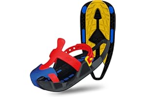 EVVO SHOSHIBAA, Raquette Neige pour Enfant, Fixations Réglables, Crampons Souples, pour Enfant, Tout Terrain, Randonnée Neige