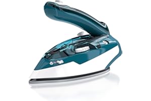 ‎CSL-COMPUTER MyBeo - Reisebügeleisen 1100W - Dual-Voltage 110/230 Volt – mini Bügeleisen mit antihaft Bügelsohle – 3 Stufen einstellbar, faltbares Reise Bügeleisen - klein und leicht