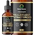 Mullein Leaf Extract for Lungs 100mls -UK Grown & Produced-Highest Concentrate Tincture - Mullen Drops - XXL Size 100ml = 100 Servings(3 Month Supply). GMDP ORG Certified/Vegan/Non GMO/Cruelty Free.