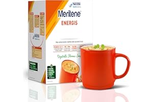 Meritene Energis Vegetable | 50g Powder Sachets, Pack of 10 | Nutritional Support Mix with Proteins and Minerals | With Vitamin D, B & K