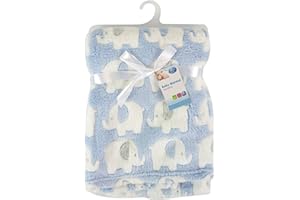 First Steps - Morbida copertina in pile per neonati 75 x 100 cm, con bavaglino in omaggio