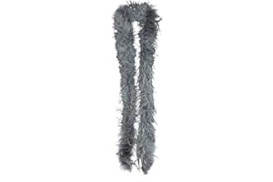 Uposao Boa à Plumes De Marabout Pelucheuses Accessoire De Déguisement, Boa Plumes De Guirlande Noël pour Le Carnaval, Le Style Charleston, Fête à Thème, 50g, 2m