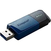 Kingston DataTraveler Exodia M Memoria flash (2 Piezas) USB 3.2 Gen 1 DTXM/64GB-2P- with Moving Cap (Negro + Azul)