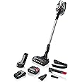Bosch BCS8224GB Unlimited 8 ProHome Cordless Stick Vacuum Cleaner, With Quick Charger, Suitable for All Floor Types, 2 Interchangeable 18V Batteries, 60 Minutes Run Time, White