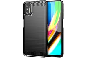 TingYR Funda para Motorola Moto G9 Plus, Resistente a los Arañazos, Fina de Silicona, Funda Interior de TPU Suave, Fundas para Motorola Moto G9 Plus Smartphone.(Negro)