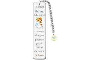 FCZIVA Padrino Marcadores Regalo Día Padre Marcador Hombre Girasol Lindo Regalo Cumpleaños Mejor Regalo Padrino De Ahijado Ahijado Retiro Especial Apreciar Citas Amor Recuerdos Grabados Regalos De Navidad