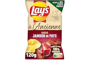 Lay's Chips à L'Ancienne Barbecue Saveur Jambon Fume 120g