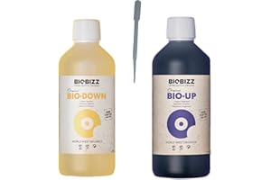growkingz Biobizz PH Up 250ml (PH+ PH Plus) und Biobizz PH Down 250ml (PH- PH Minus) im Dünger Set als PH erhöher und PH Senker