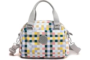 FORRICA Borsa a Mano Donna Borsa Tracolla Leggero Piccolo Borsetta Tessuto Oxford Impermeabile Casuale Borse a Spalla Reticolo